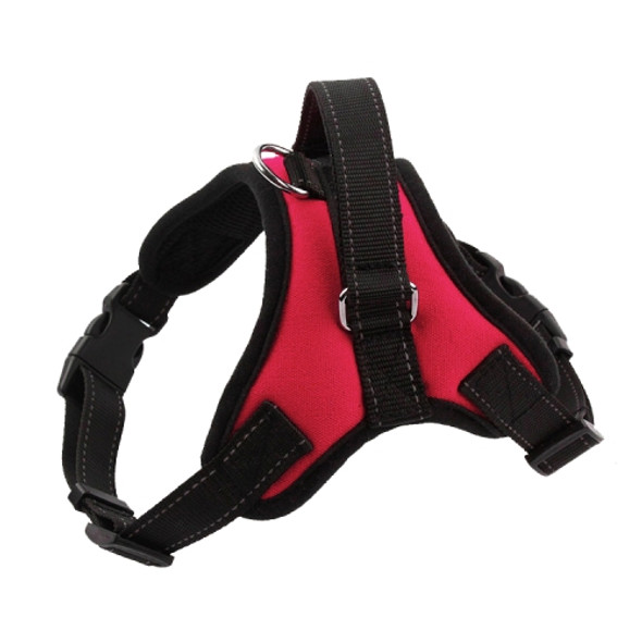 K9 Dog Adjustable Chest Strap, Size: L(Rose Red)