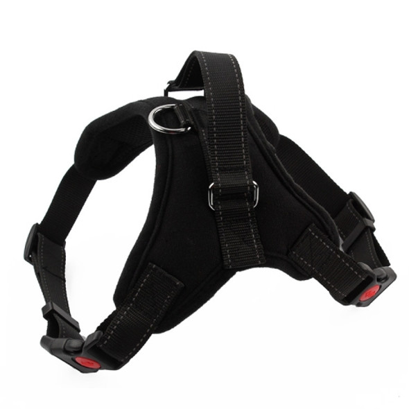 K9 Dog Adjustable Chest Strap, Size: L(Black)