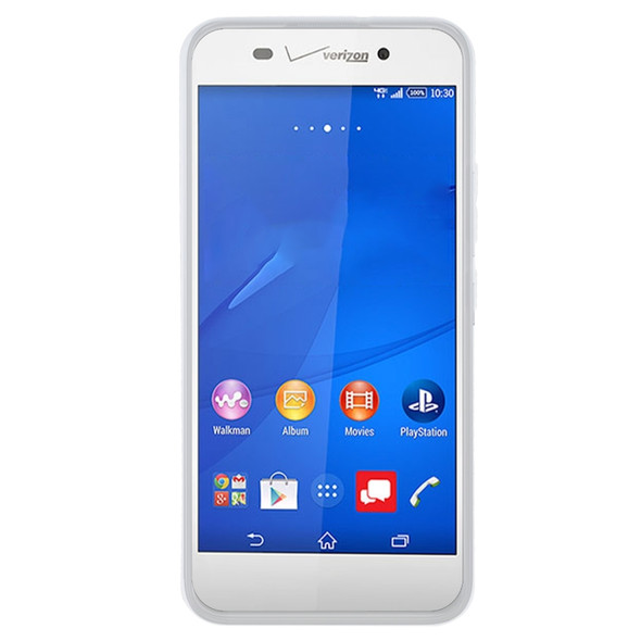 TPU Phone Case For Sony Xperia Z3v(Transparent White)