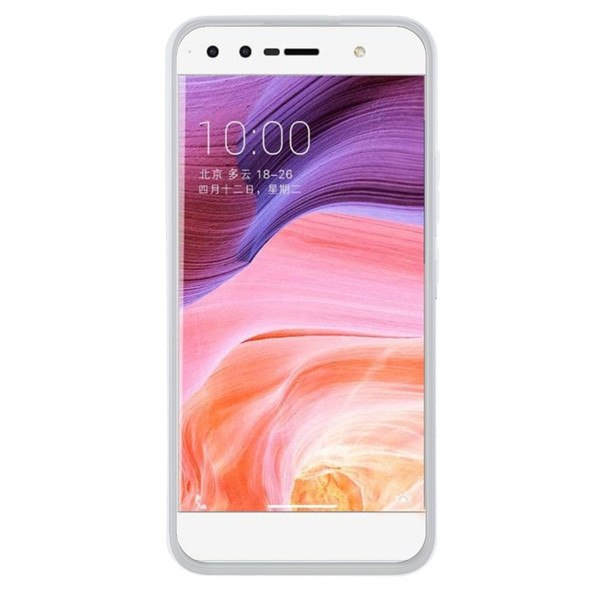 TPU Phone Case For ZTE Blade A3 2017(Transparent White)