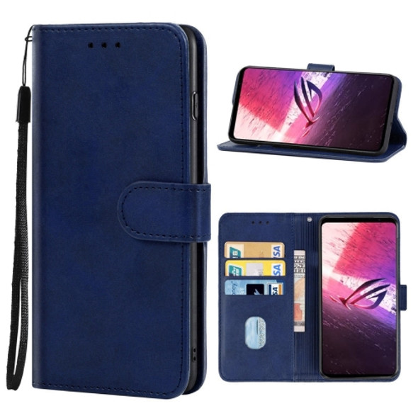 Leather Phone Case For Asus ROG Phone 5s Kimetsu no Yaiba(Blue)