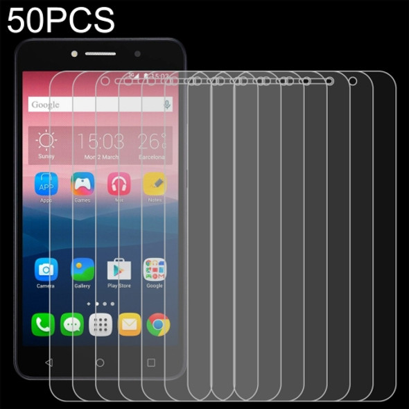 50 PCS 0.26mm 9H 2.5D Tempered Glass Film For Alcatel One Touch Pixi 4 6 3G / 8050