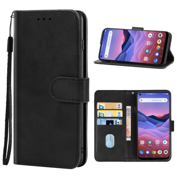 Leather Phone Case For ZTE A1 ZTG01 5G(Black)