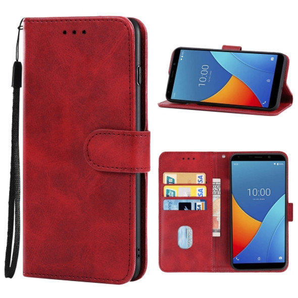 Leather Phone Case For Wiko Sunny 5(Red)