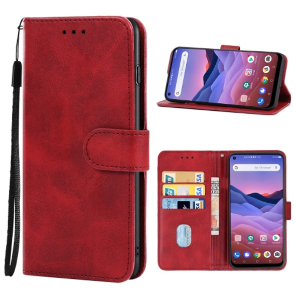 Leather Phone Case For ZTE A1 ZTG01 5G(Red)