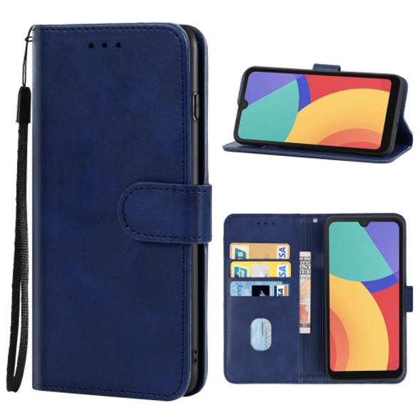 Leather Phone Case For Alcatel 1L Pro 2021(Blue)