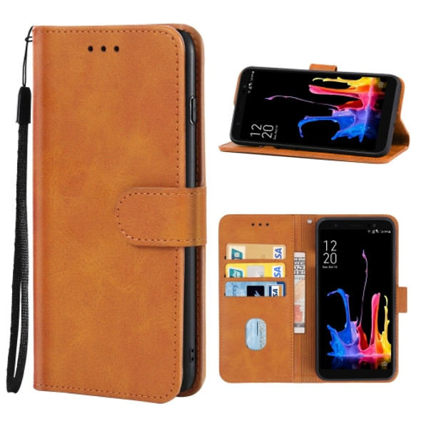 Leather Phone Case For Asus Zenfone Lite L1 ZA551KL(Brown)