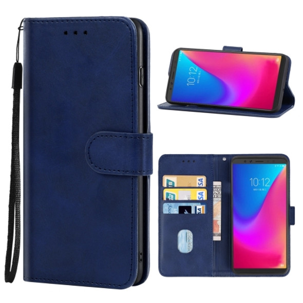 Leather Phone Case For Lenovo K5 Pro(Blue)