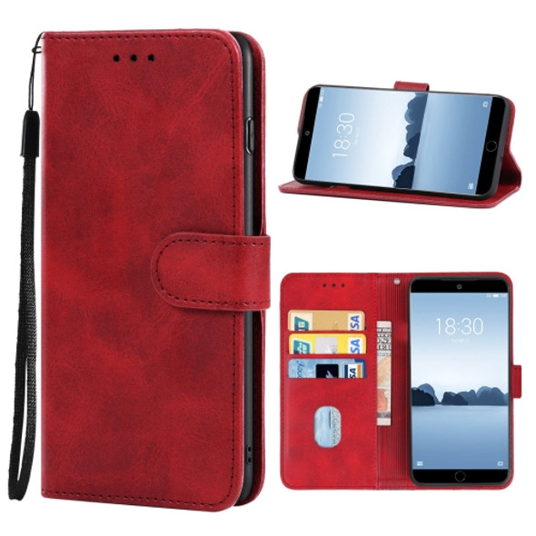 Leather Phone Case For Meizu 15(Red)