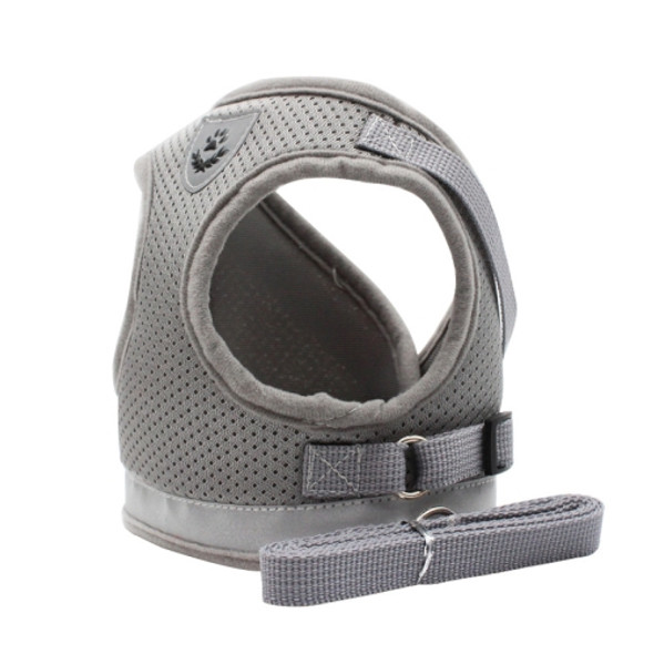 BL-844 Pet Chest Straps Reflective Breathable Dog Rope, Size: M(Silver Gray)