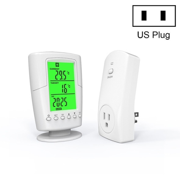 TS-2000 Home Smart Programmable Wireless Thermostat Socket(US Plug)