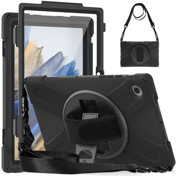 For Samsung Galaxy Tab A8 10.5 2021 Silicone + PC Tablet Case(Black)