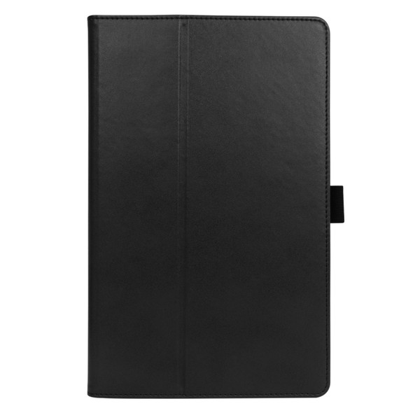 For Lenovo Tab K10 / M10 Plus 10.3 inch Retro Texture PU Leather Tablet Case with Card Slots & Hand Strap(Black)