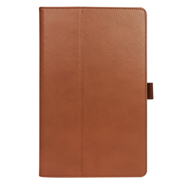 For Lenovo Tab K10 / M10 Plus 10.3 inch Retro Texture PU Leather Tablet Case with Card Slots & Hand Strap(Brown)
