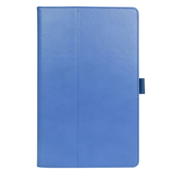 For Lenovo Tab K10 / M10 Plus 10.3 inch Retro Texture PU Leather Tablet Case with Card Slots & Hand Strap(Blue)