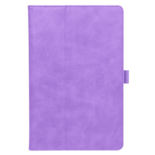 For Lenovo Pad Pro 11.5 inch 2021 TB-J716F / Tab P11 Pro 11.5 inch Retro Texture PU Leather Tablet Case with Card Slots & Hand Strap(Purple)