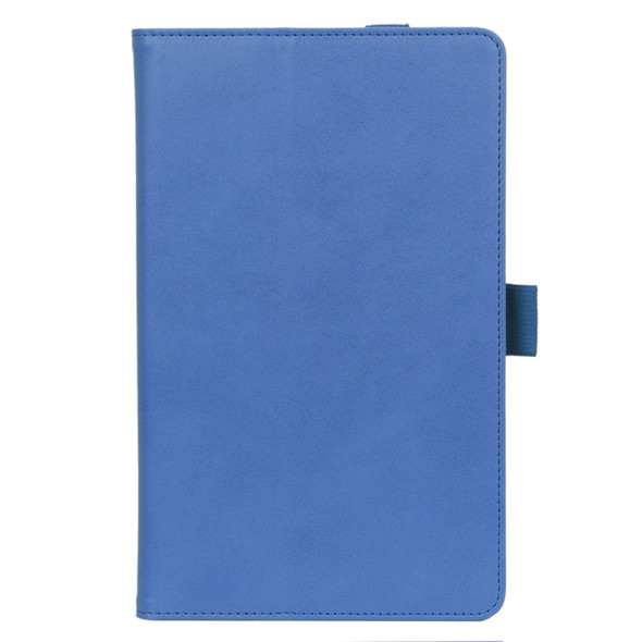 For Lenovo Tab M8 HD TB-8505F / Tab M8 3rd Gen WY-2099 Retro Texture PU Leather Tablet Case with Card Slots & Hand Strap(Blue)