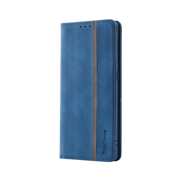 For OPPO Find X3 / X3 Pro Splicing Skin Feel Magnetic Leather Phone Case(Blue)