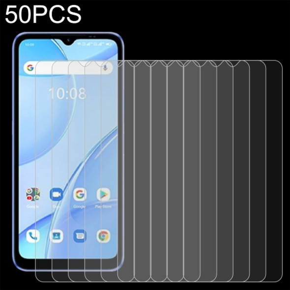 50 PCS 0.26mm 9H 2.5D Tempered Glass Film For Umidigi Power 5S