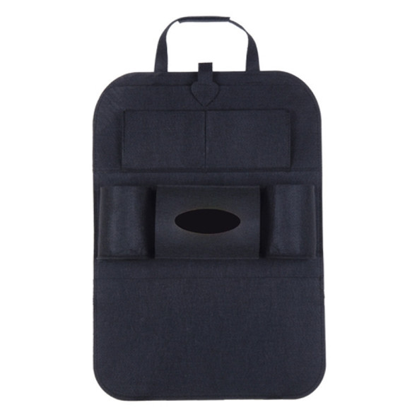 Thicken Felt Cloth Car Seat Storage Bag(Black)
