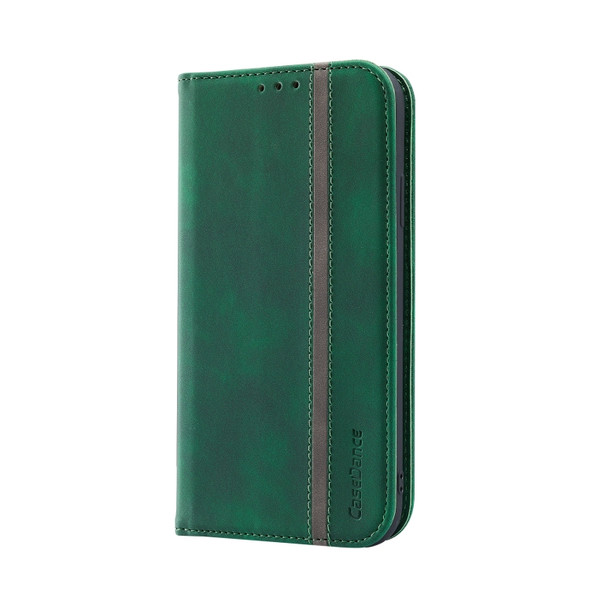 Splicing Skin Feel Magnetic Leather Phone Case For iPhone XS Max(Green)