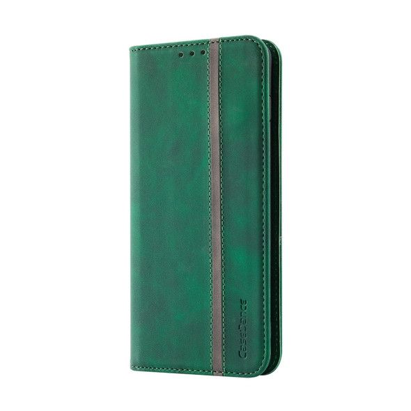 For Samsung Galaxy S10+ Splicing Skin Feel Magnetic Leather Phone Case(Green)