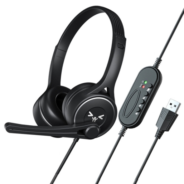 Soyto SY-G30 Online Class Computer Headset, Plug: USB (Black)