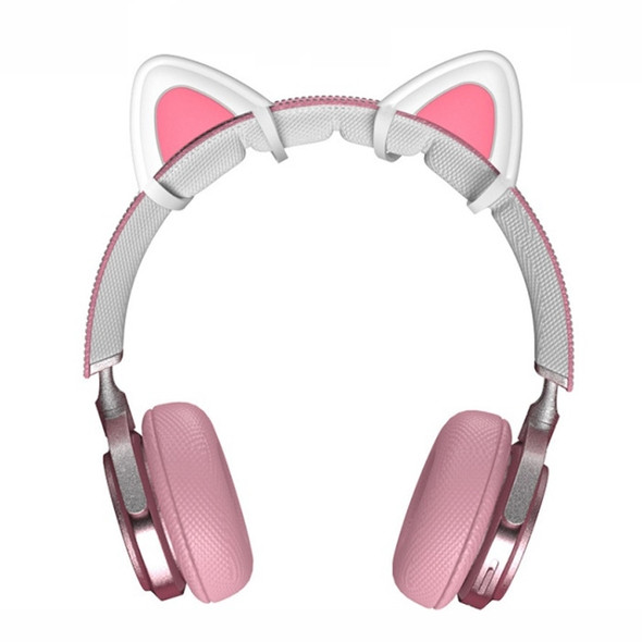T6 Cute Cat Ear Decoration for Headphones(White)