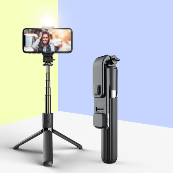 L03S Bluetooth Fill Light Tripod Integrated Selfie Stick(Black)