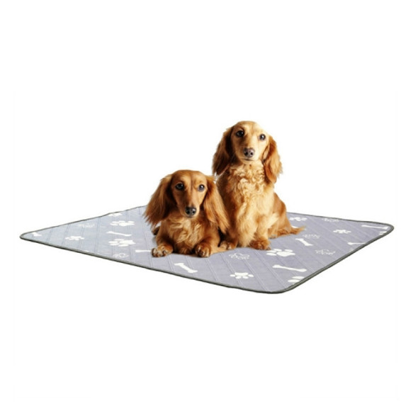 OBL0014 Can Water Wash Dog Urine Pad, Size: L (Bone Pattern)