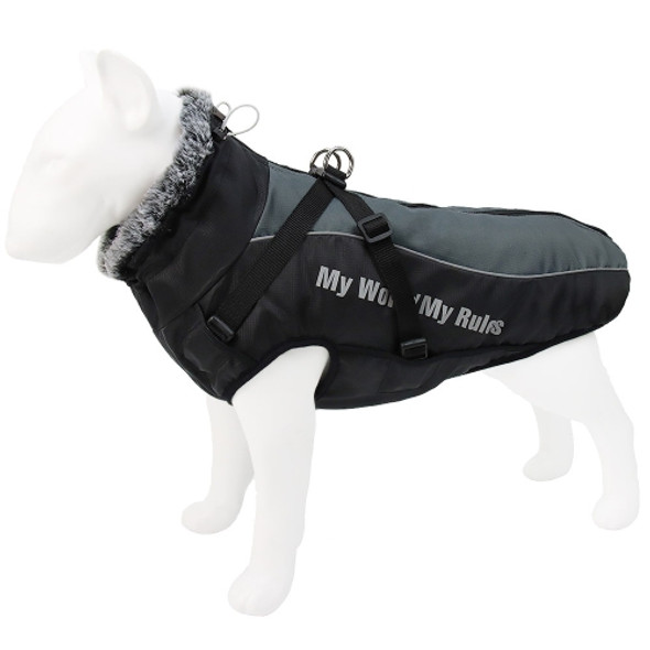 BL-683 Keep Warm Reflective Dog Clothes, Size: XXXL(Gray)