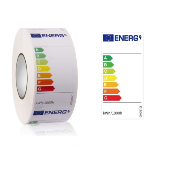 TA003 Blank Energy Efficiency Labels, Size: 3.6 x 7.5cm