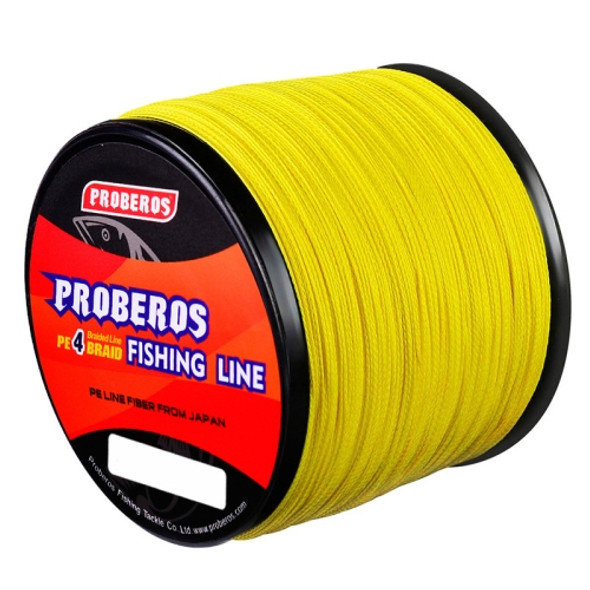 PROBEROS 4 Edited 300M Fish Line, Line number: 1.0 / 15LB(Yellow)