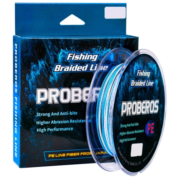 2 PCS PROBEROS 4 Edits 100M Strong Horse Fish Line, Line number: 9.0 / 90lb(Blue)