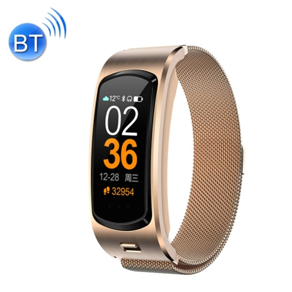 M6 Sports Call Bracelet Bluetooth Wireless Headset, Color: Gold Steel