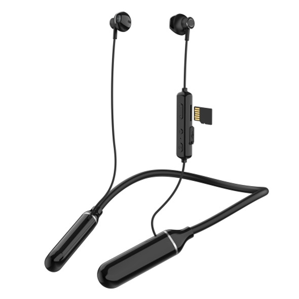 K1688 Neck-mounted Noise Cancelling IPX5 Sports Bluetooth Headphone(Black)