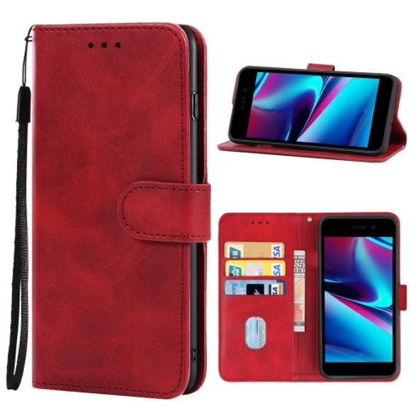 Leather Phone Case For BLU Studio X10L(Red)