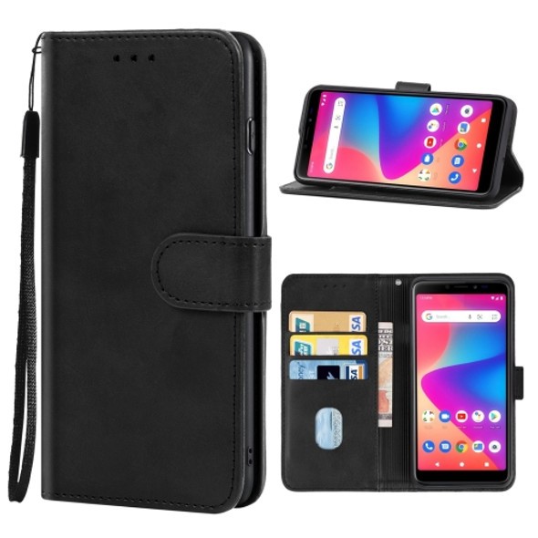 Leather Phone Case For BLU Studio X10+(Black)