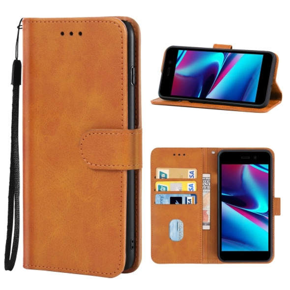 Leather Phone Case For BLU Studio X10L(Brown)