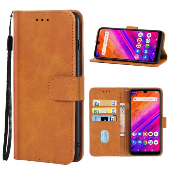 Leather Phone Case For BLU G8(Brown)