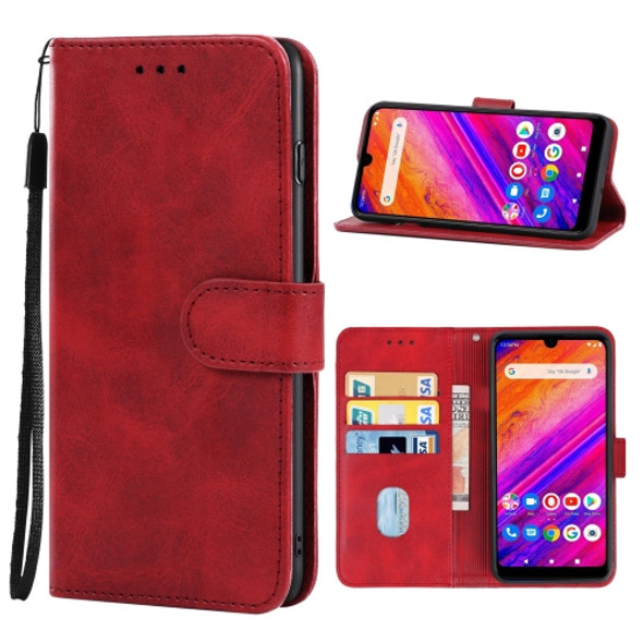 Leather Phone Case For BLU G8(Red)