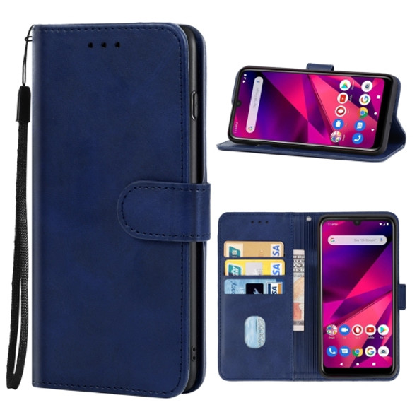 Leather Phone Case For BLU G60(Blue)