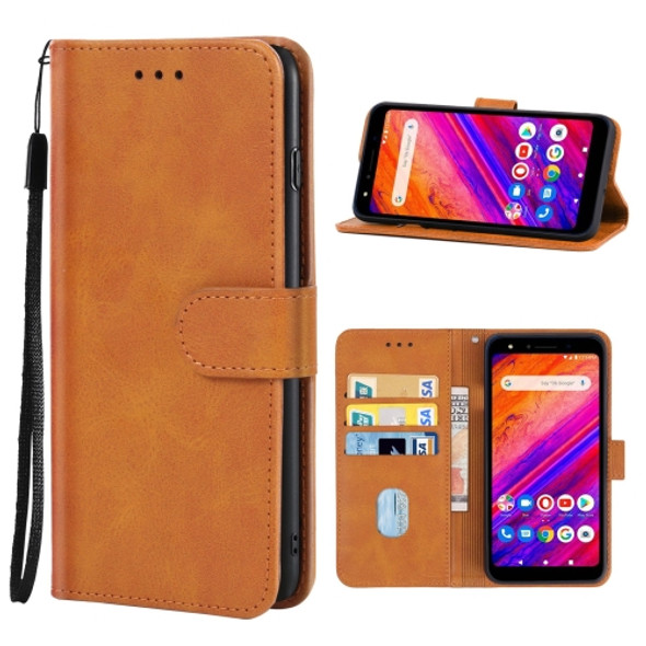 Leather Phone Case For BLU G6(Brown)