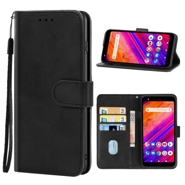 Leather Phone Case For BLU G6(Black)