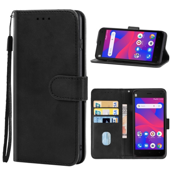 Leather Phone Case For BLU C5 2019(Black)