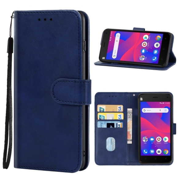 Leather Phone Case For BLU C5 2019(Blue)