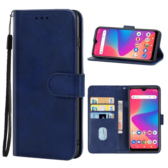 Leather Phone Case For BLU C7(Blue)