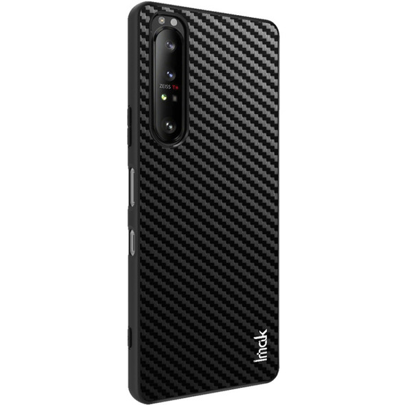 For Sony Xperia 1 III imak LX-5 Series PC + TPU Case with Screen Protector(Carbon Fiber Texture)