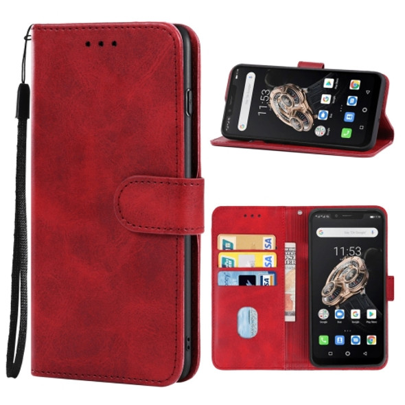 Leather Phone Case For Ulefone Armor 6S(Red)