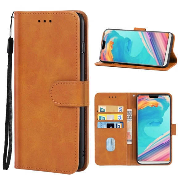 Leather Phone Case For Ulefone T2 Pro(Brown)